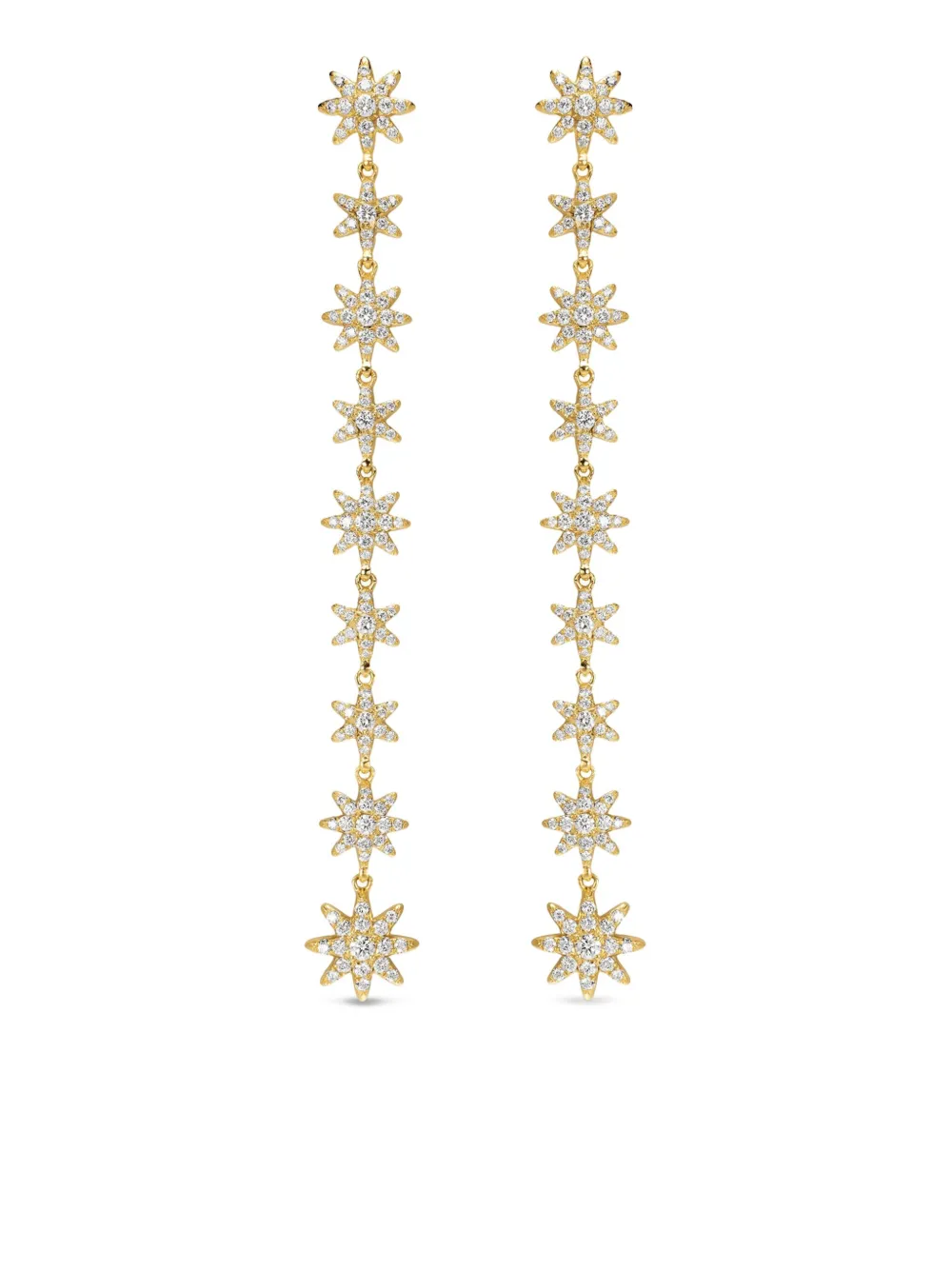 David Yurman aretes Starburst en oro amarillo de 18kt con diamante | dorado | Image 1