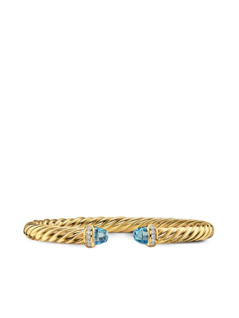 David Yurman bracelet Cablespira® Flex en or 18ct pavé de diamants