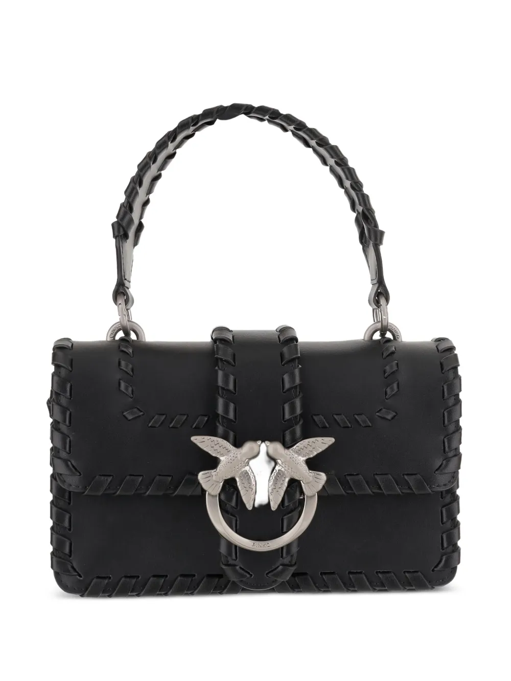 Pinko Mini Love One Cross Body Bag In Black