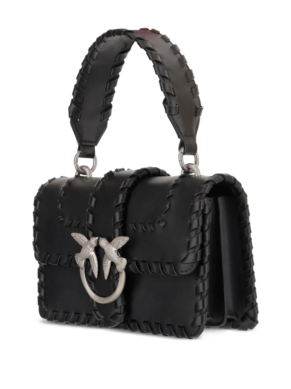 Pinko Mini Love One Cross Body Bag In Black