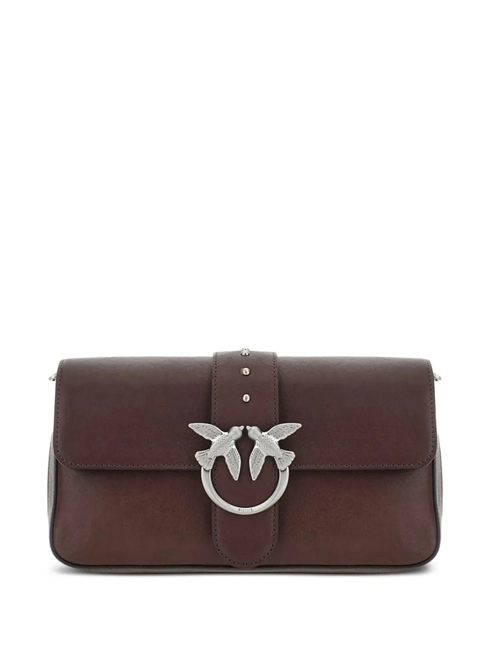 PINKO Classic Love crossbody bag - Marrone