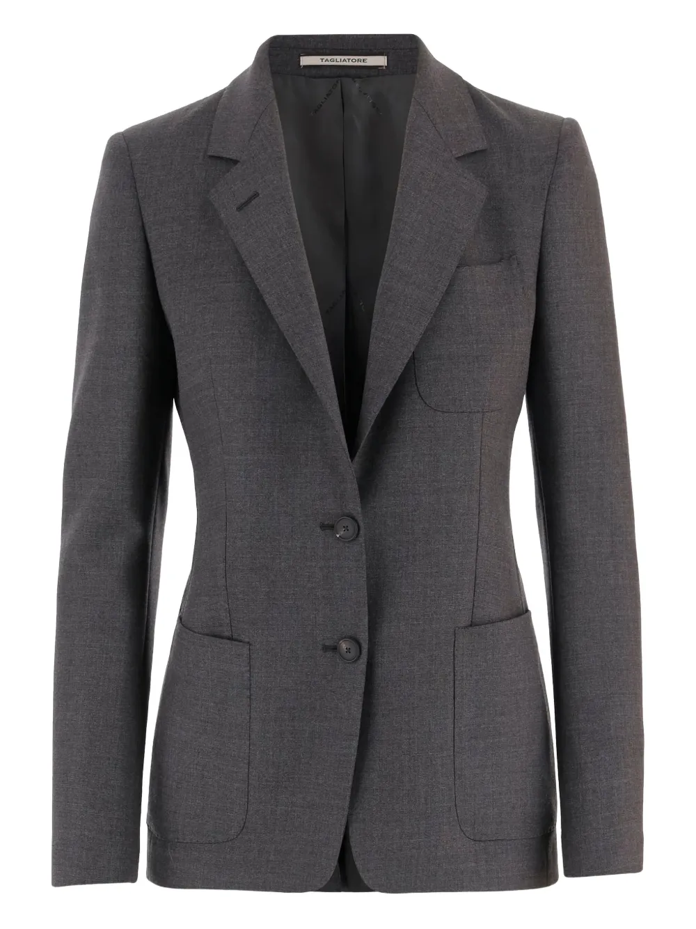 Tagliatore Single-breasted Blazer In Gray