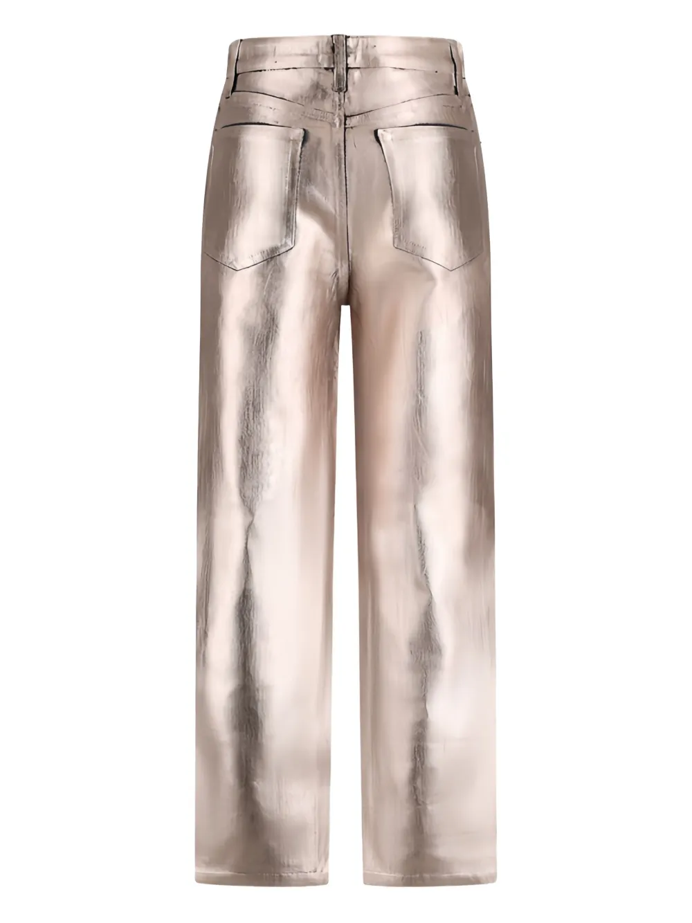 FRAME Broek met riemlussen - Beige