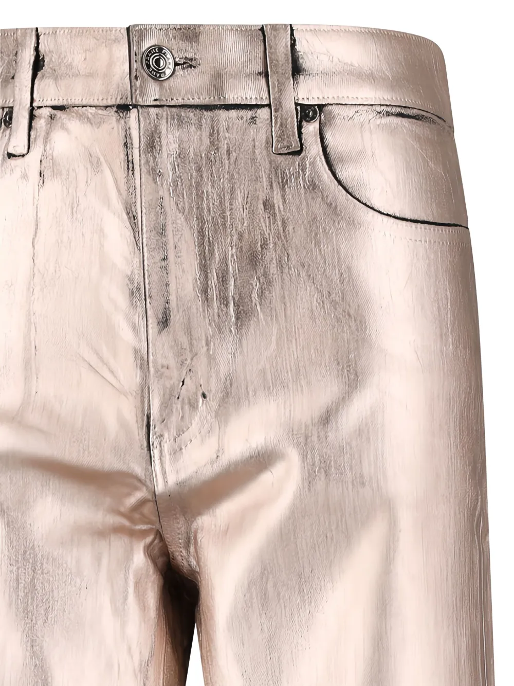 FRAME Broek met riemlussen Beige