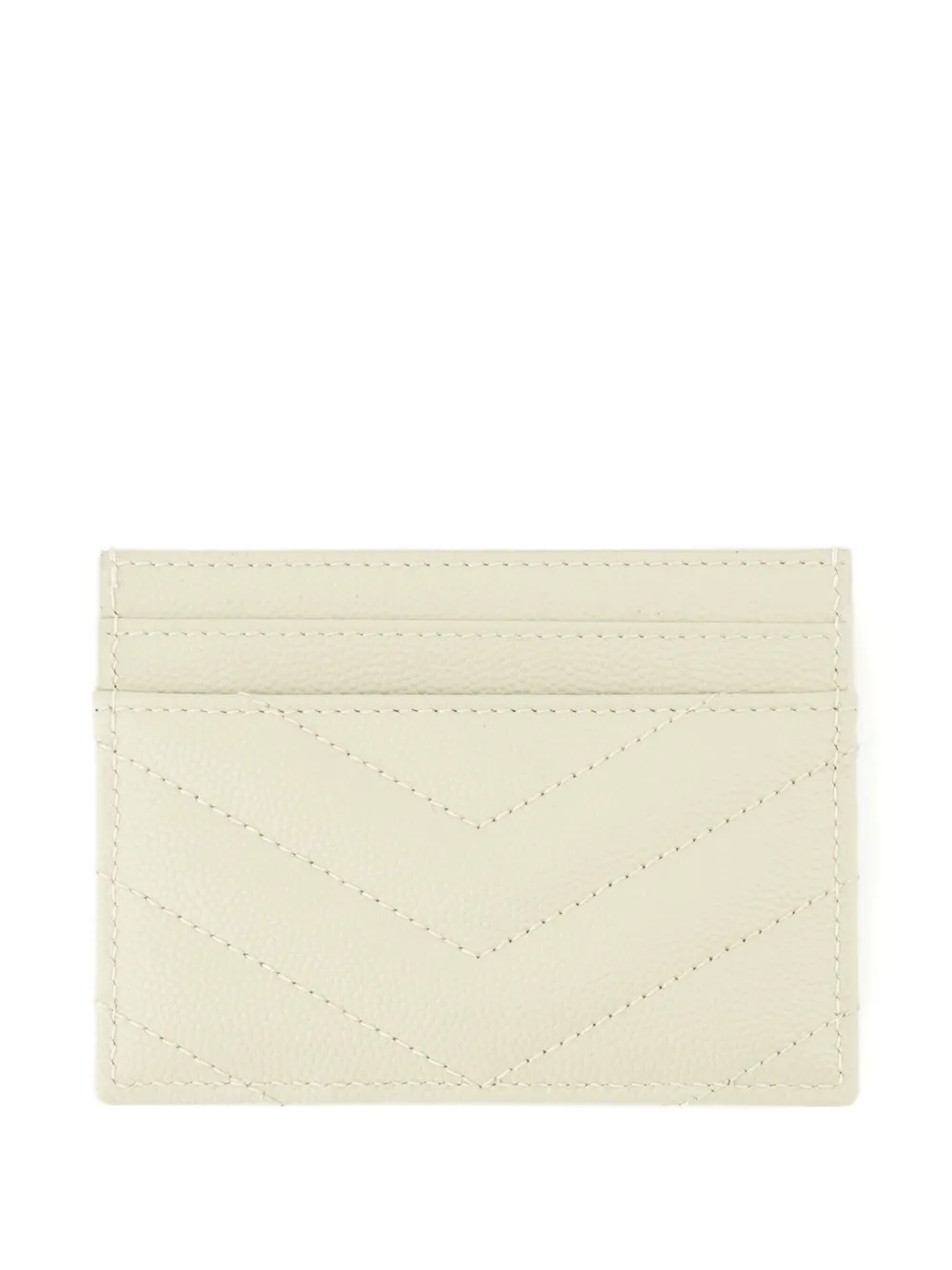 Saint Laurent Cassandre card holder - Beige