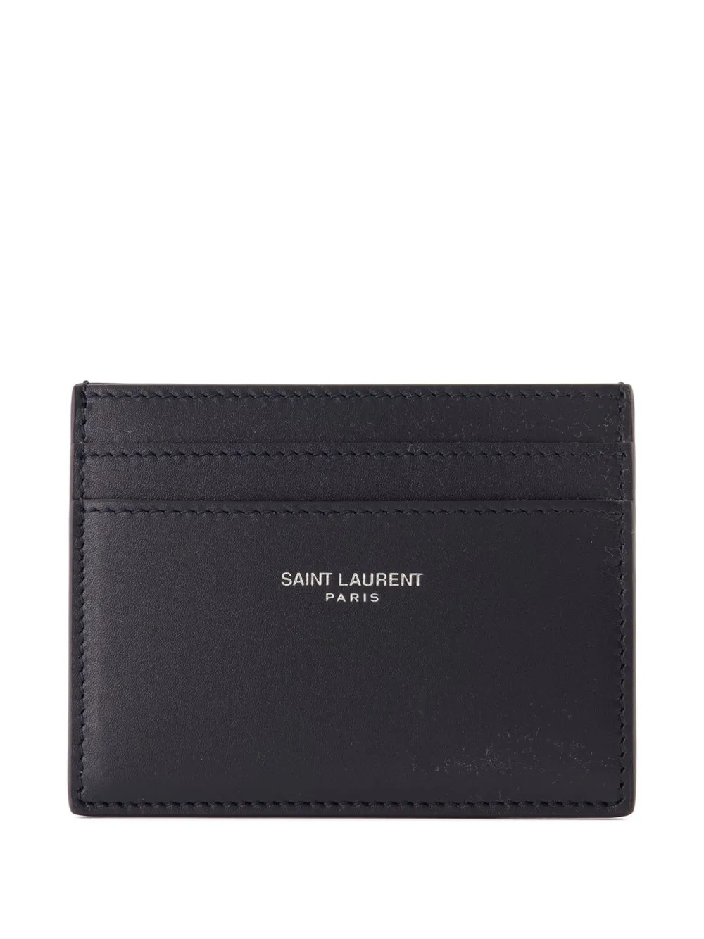 Saint Laurent logo card holder | Blue | Image 1