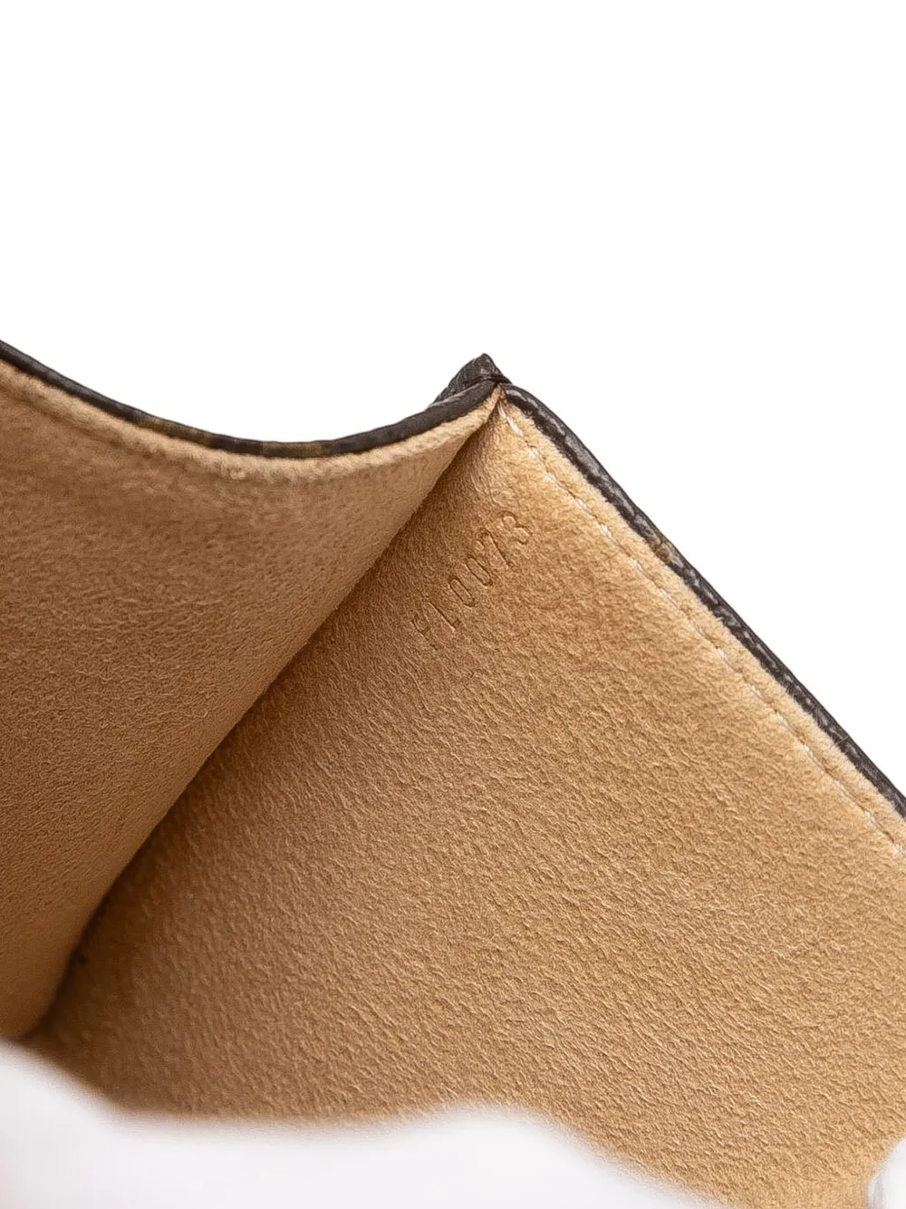 Pre-owned Louis Vuitton 2003 Monogram Pochette Florentine Belt Bag In Brown