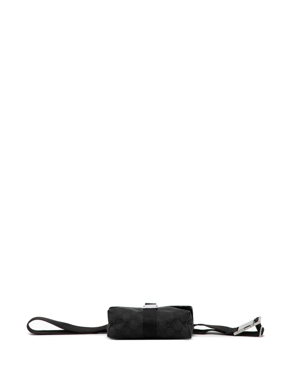 Pre-owned Gucci 2000-2015 Gg Canvas Belt Bag In Black