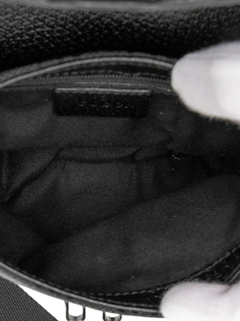 Pre-owned Gucci 2000-2015 Gg Canvas Belt Bag In Black