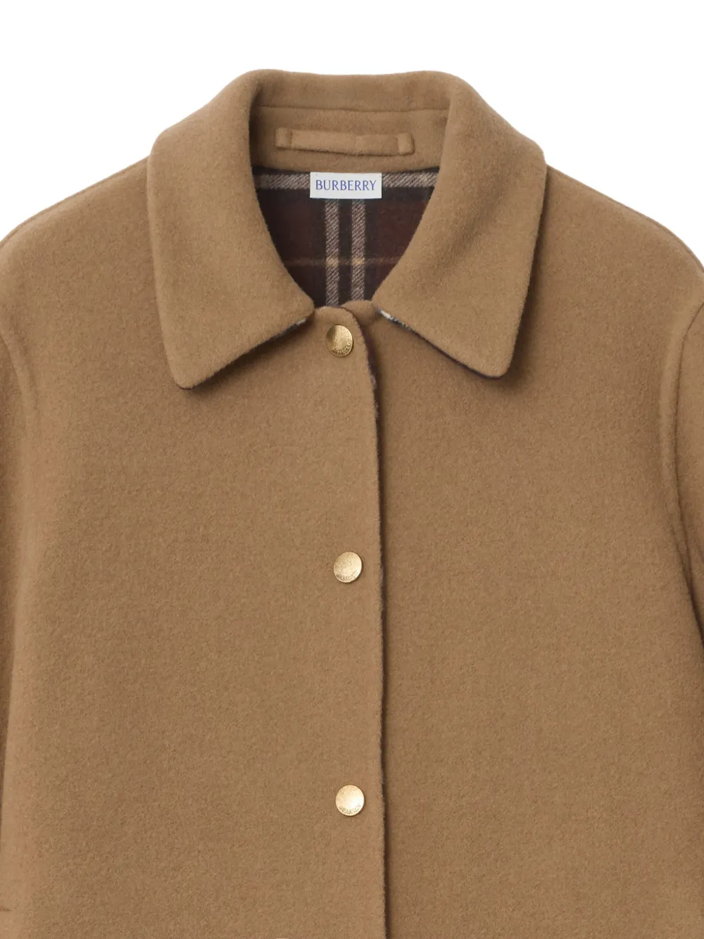  Burberry Wool Jacket - Brown 