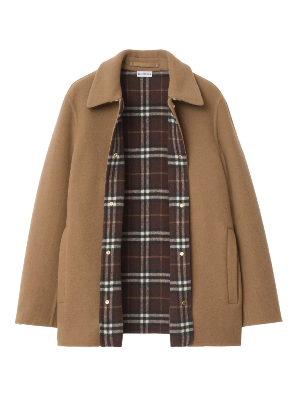 Burberry Wool Jacket - Brown 