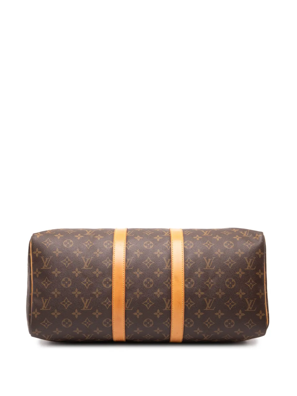 Pre-owned Louis Vuitton 1997 Monogram Keepall 45 Travel Bag In Brown