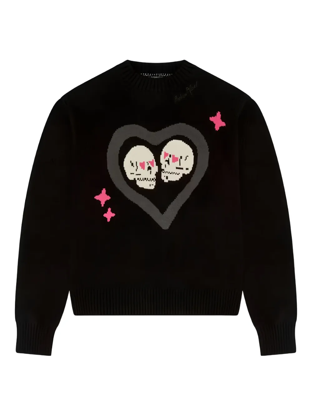BROKEN PLANET Hearts Are Made To Be Broken knit sweater | Black | Image 1