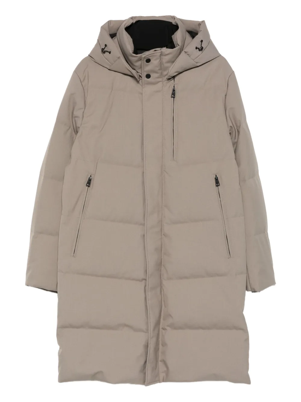Duno zip detail hooded jacket | Neutrals | Image 1