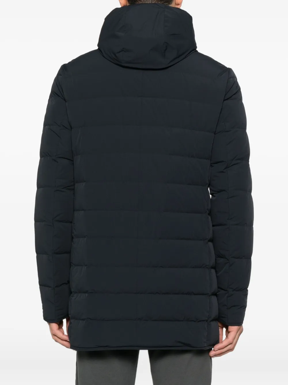 Duno Gewatteerde jas met capuchon Blauw