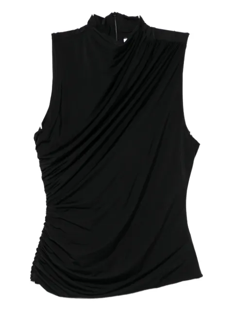 MARSEM draped high-neck top