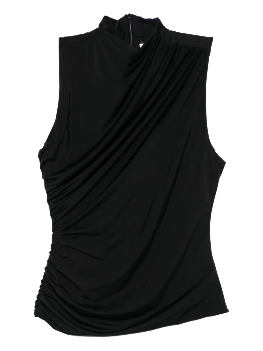 MARSEM draped high-neck top | Black | Image 1