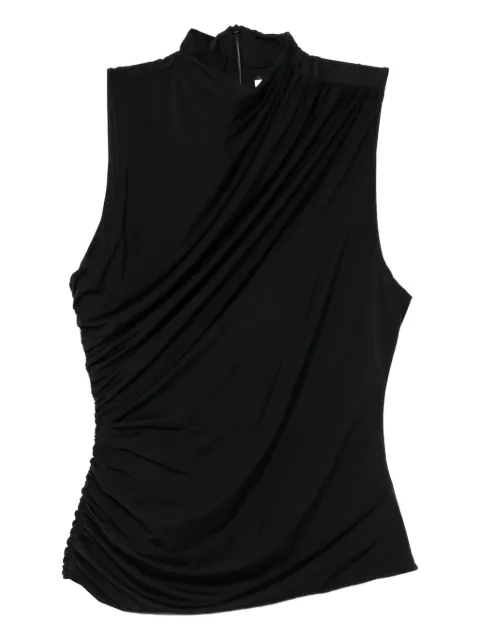 MARSEM top drapeado con cuello alto