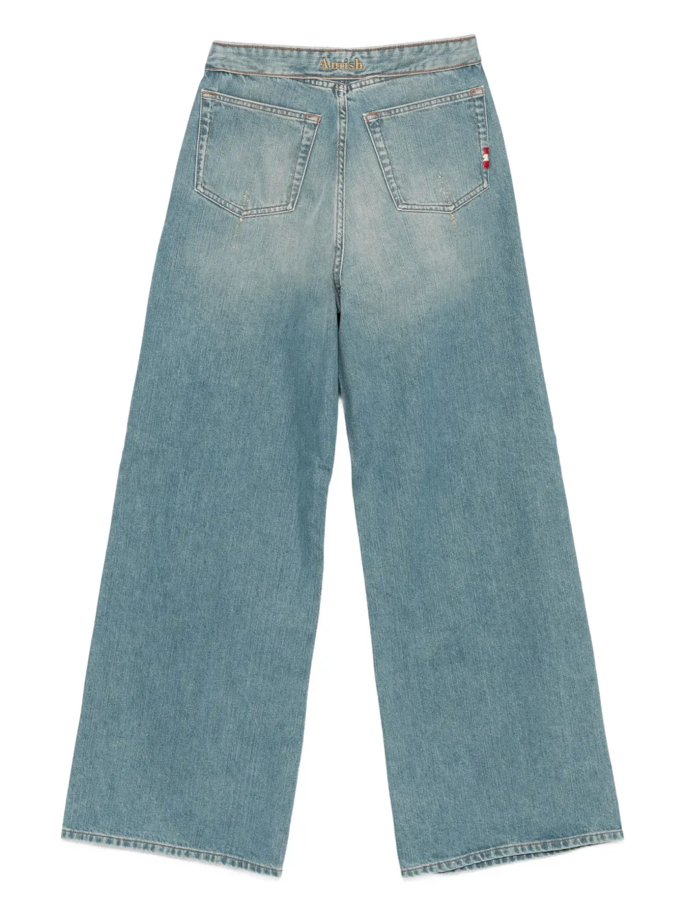AMISH Verfraaide denim jeans - Blauw