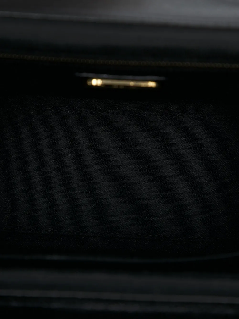 Pre-owned Fendi 20th Century Velvet Push Lock Box Satchel In Black