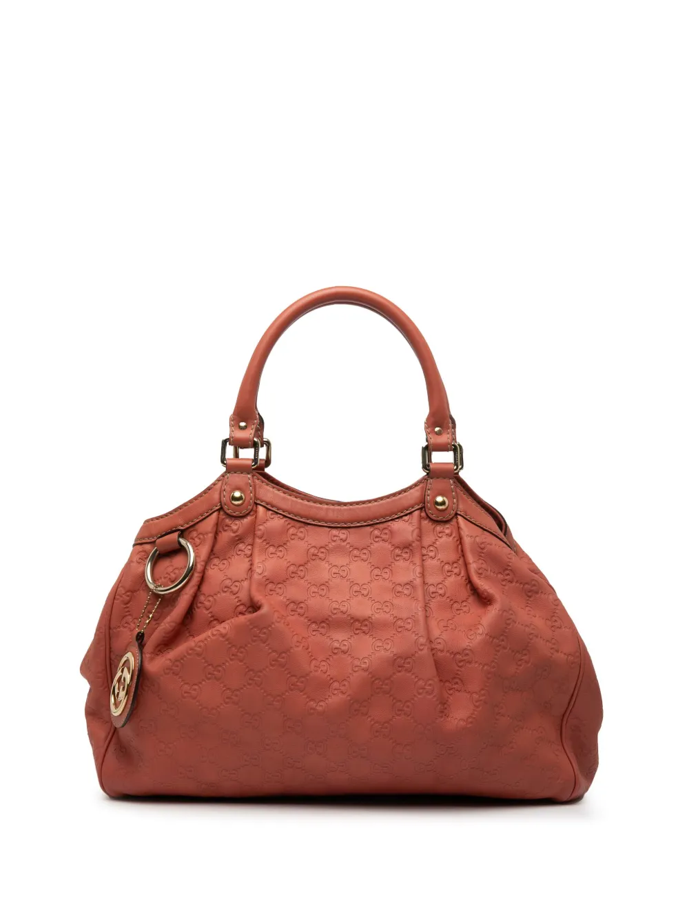 Pre-owned Gucci 2000-2015 Medium Ssima Sukey Tote Bag In Red