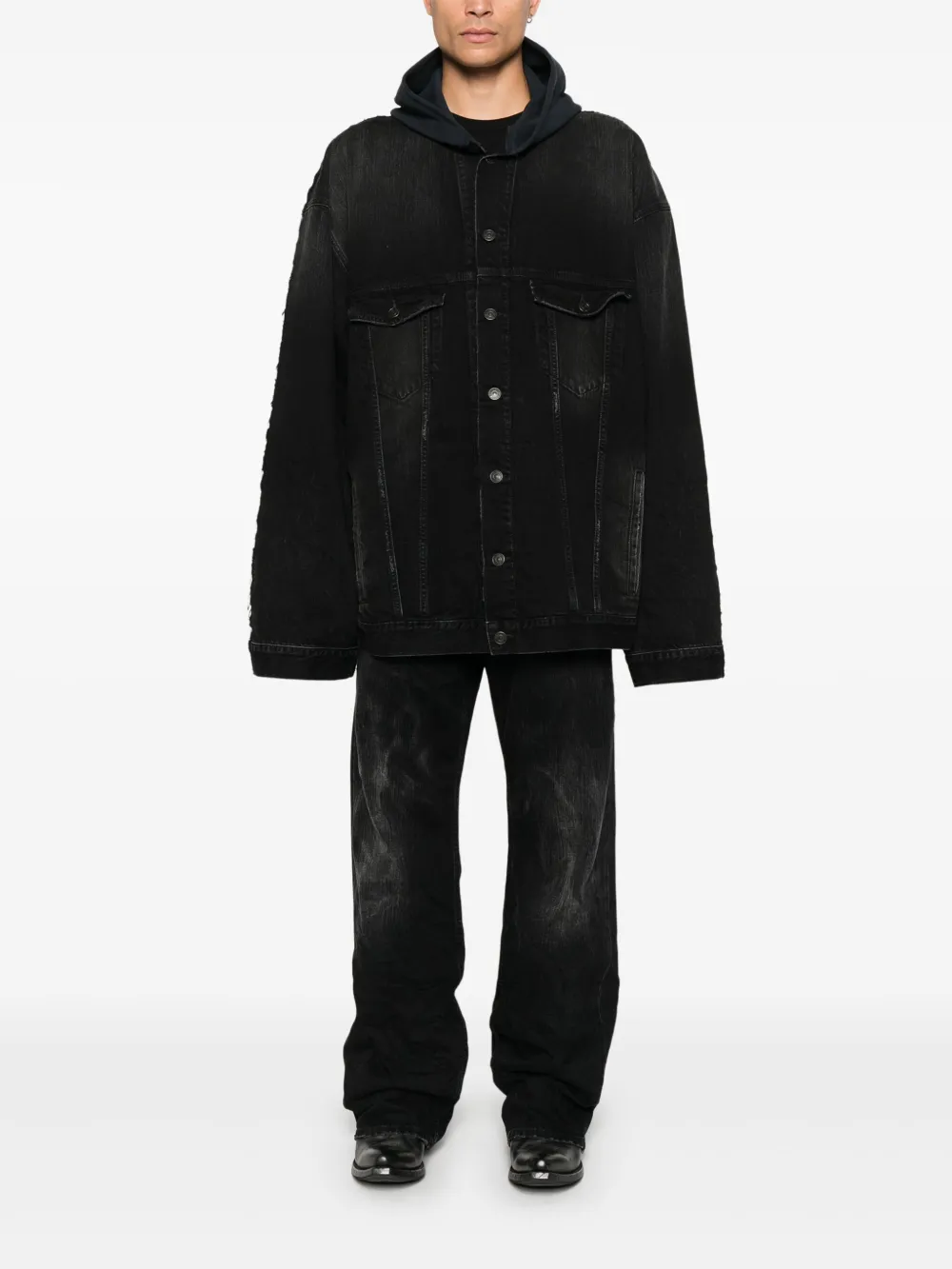 Balenciaga Jack met geborduurd logo Zwart