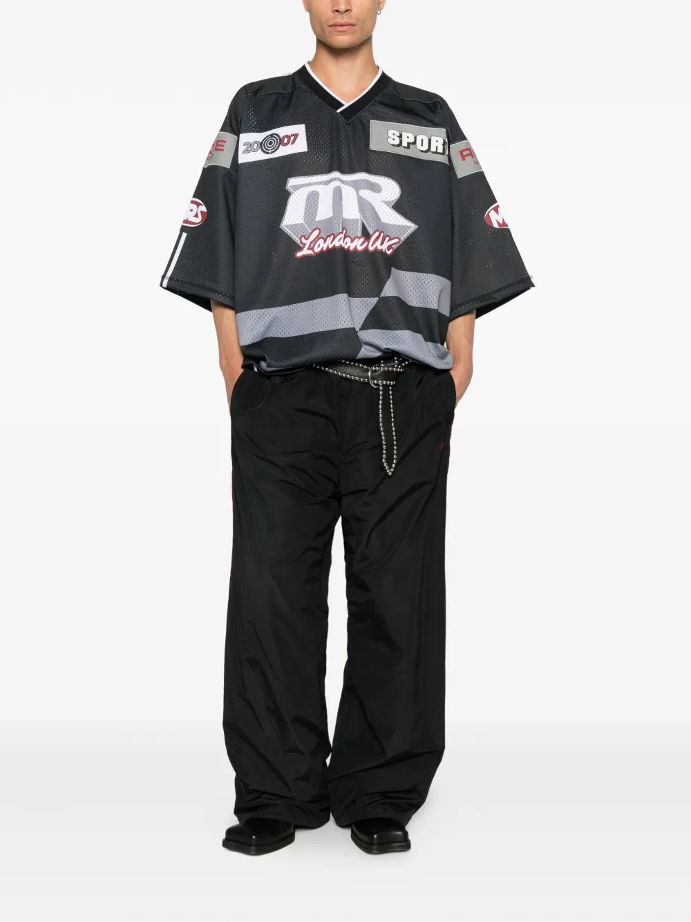 Martine Rose Hockey T-shirt - Zwart