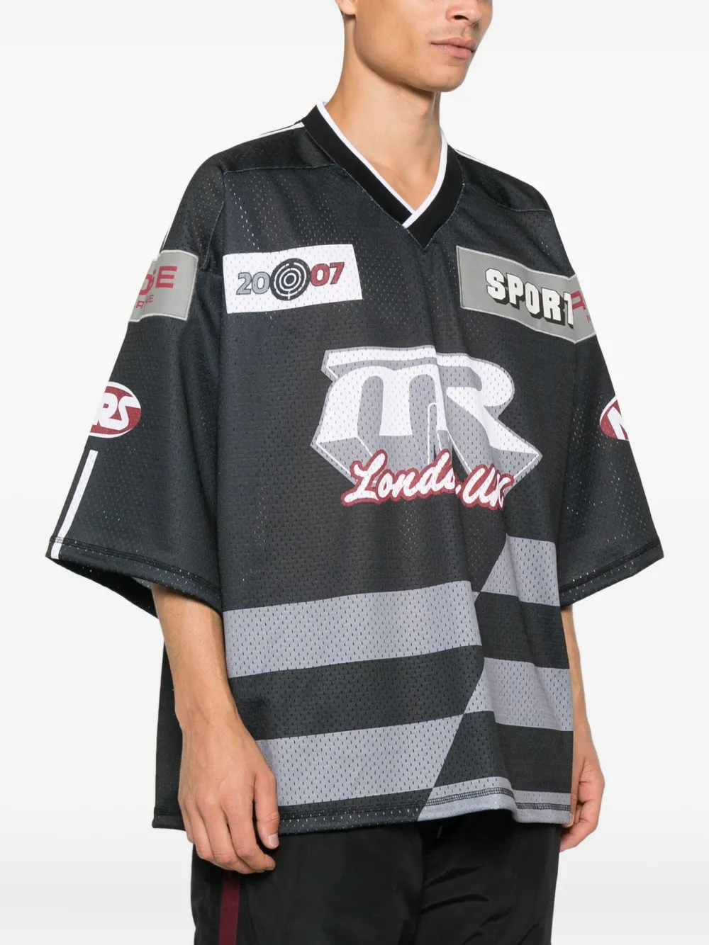 Martine Rose Hockey T-shirt Zwart