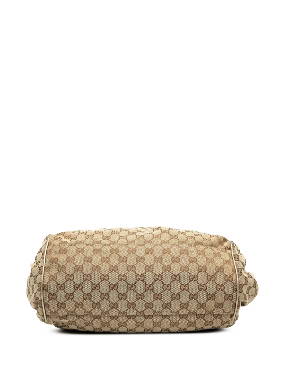 Pre-owned Gucci 2000-2015 Gg Canvas Sukey Satchel In Brown