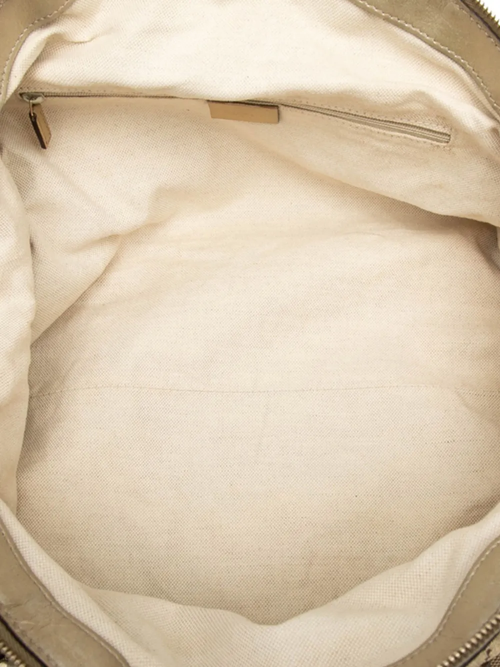 Pre-owned Gucci 2000-2015 Gg Canvas Sukey Satchel In Brown