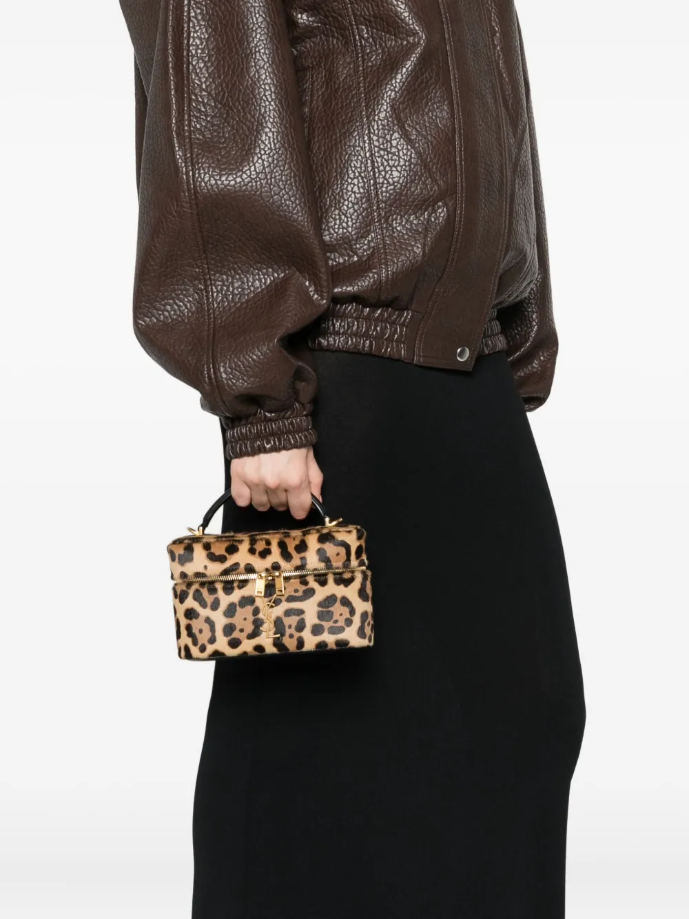 Saint Laurent Leopard-print Mini Bag In Pattern