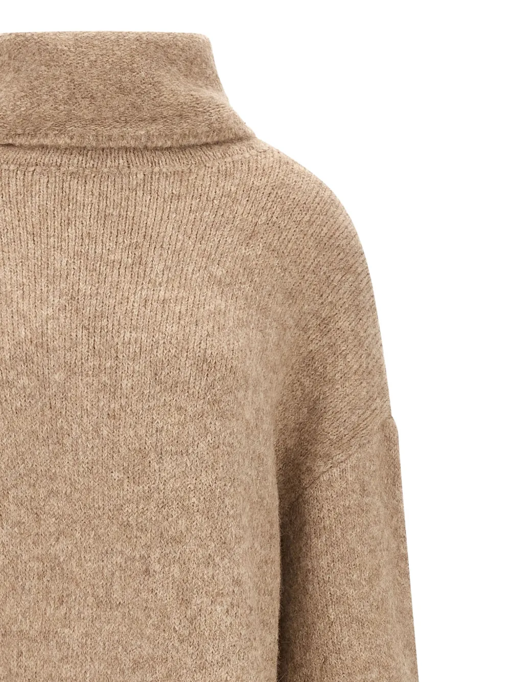 ENTIRE STUDIOS Manhattan midi-jurk met omslag Beige