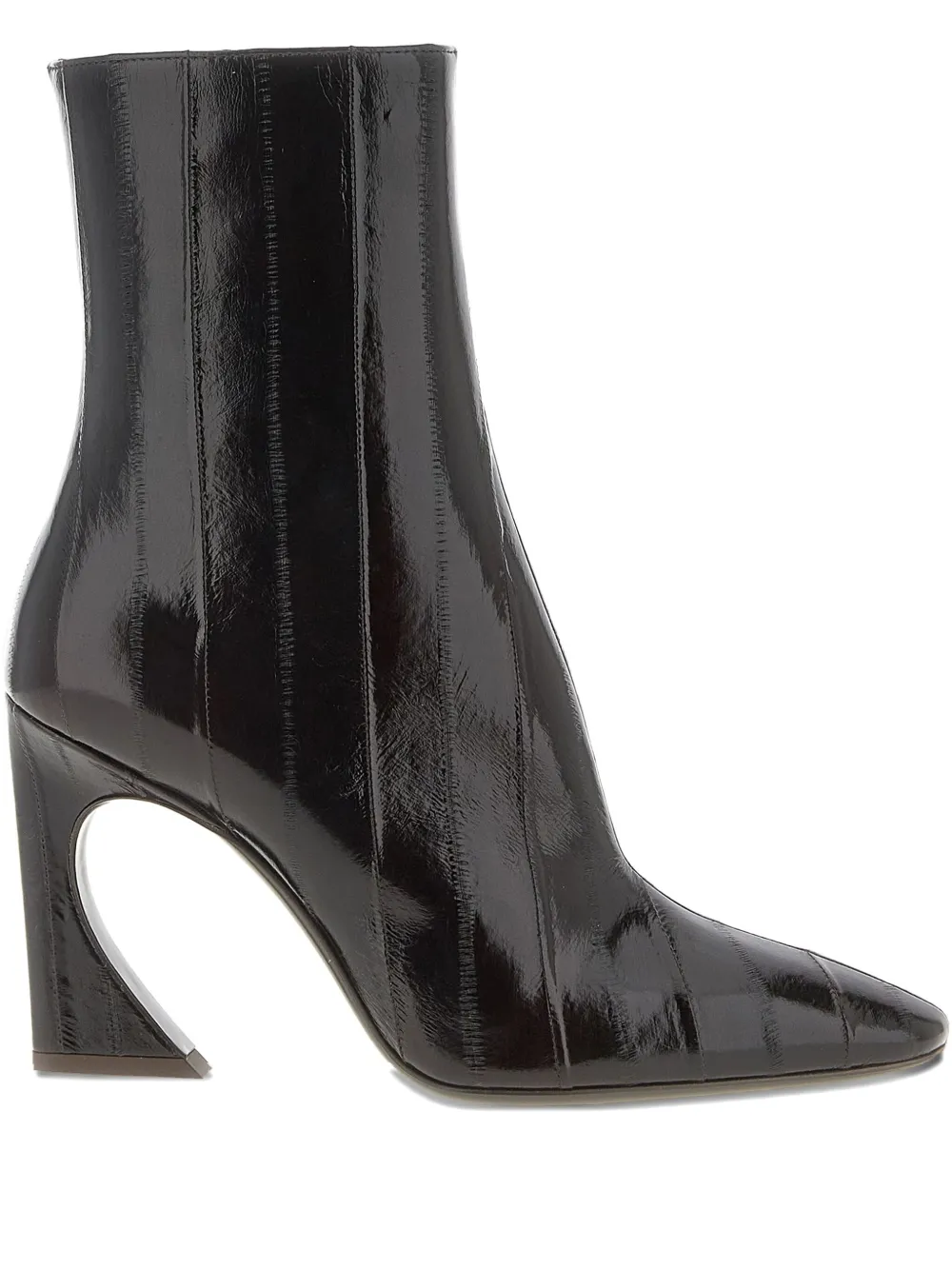 FENDI Arco leather ankle boots Zwart