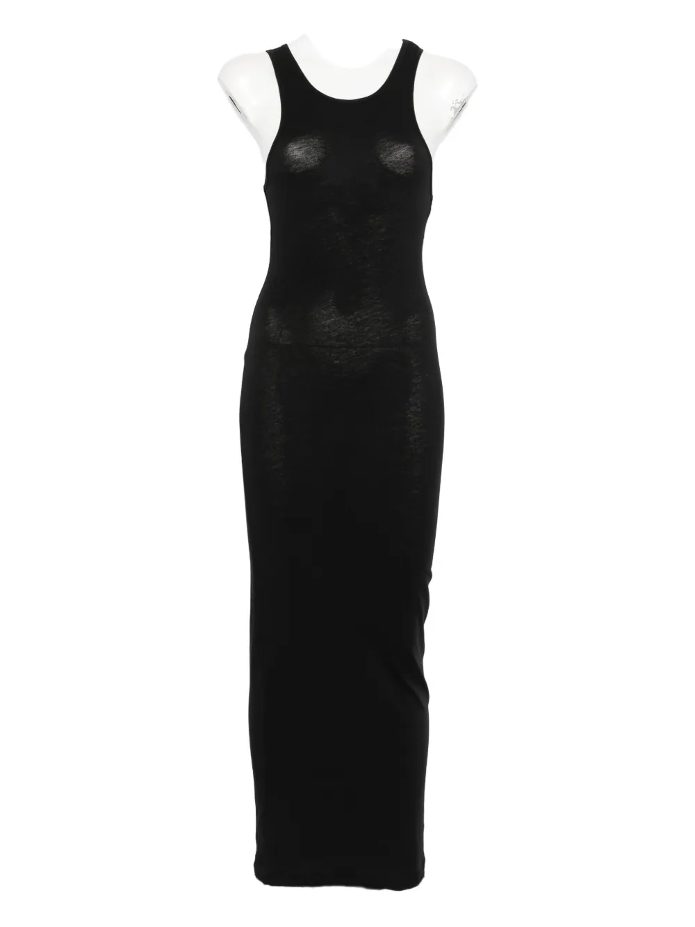 ENTIRE STUDIOS midi muscle tank dress - Nero