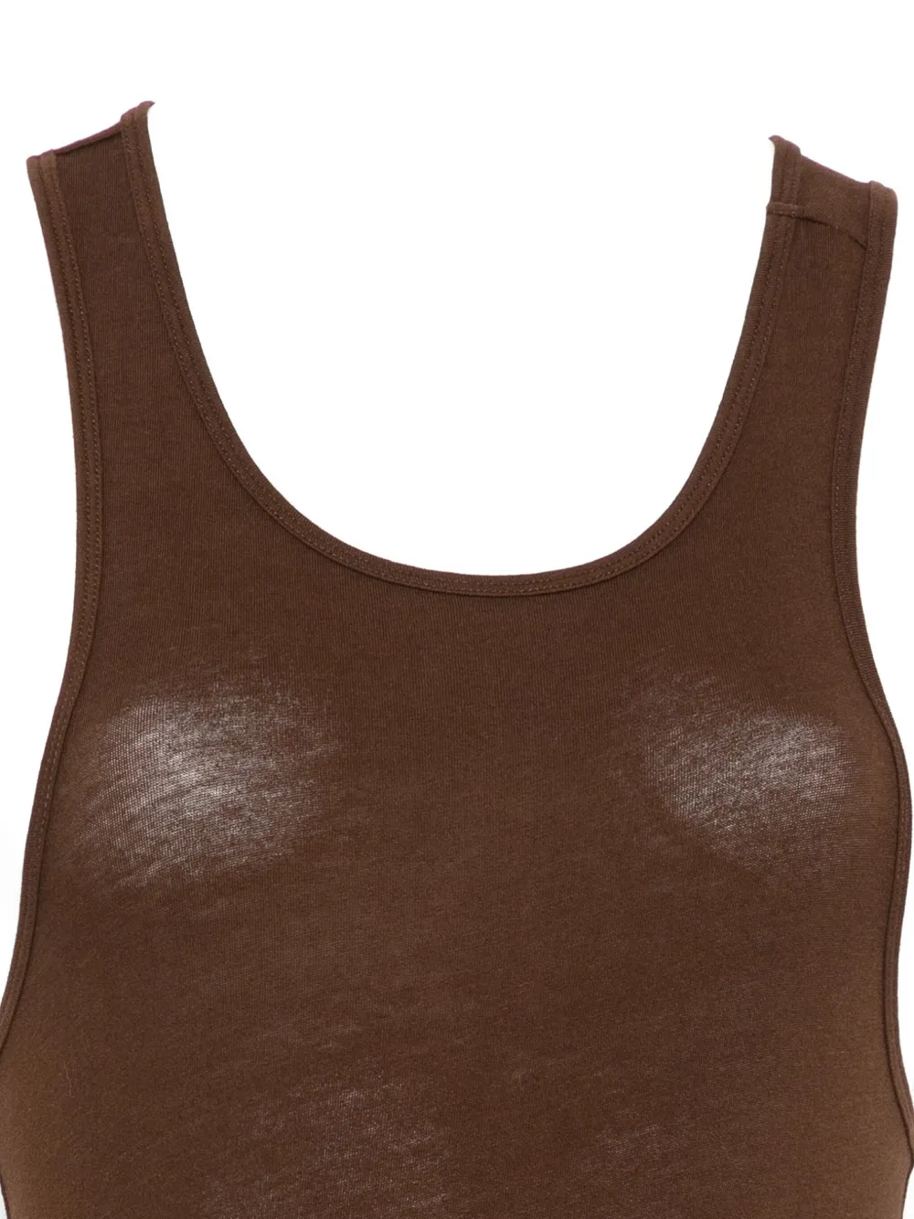 Entire Studios Midi Muscle Tank Dress In Brown