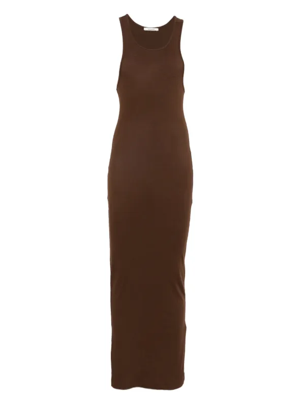 Entire Studios Midi Muscle Tank Dress - Brown
