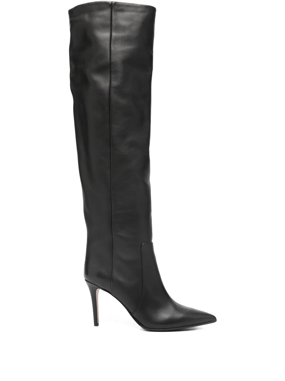 Fabio Rusconi 90mm Pointed-toe Knee-high Boots In Black