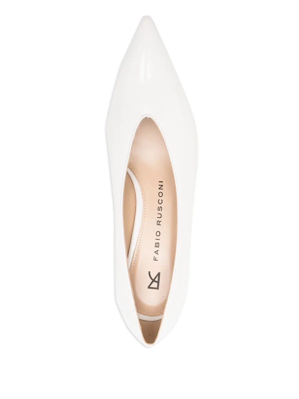Fabio Rusconi 45 mm Scarlino pumps met puntige neus Wit
