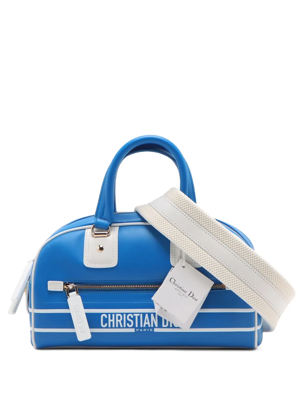 Christian Dior Pre-Owned 2010-2025 スモール レザー ディオール ヴァイブ ジップ ボウリングバッグ Christian Dior Pre-Owned 2010-2025 スモール レザー ディオール ヴァイブ ジップ ボウリングバッグ