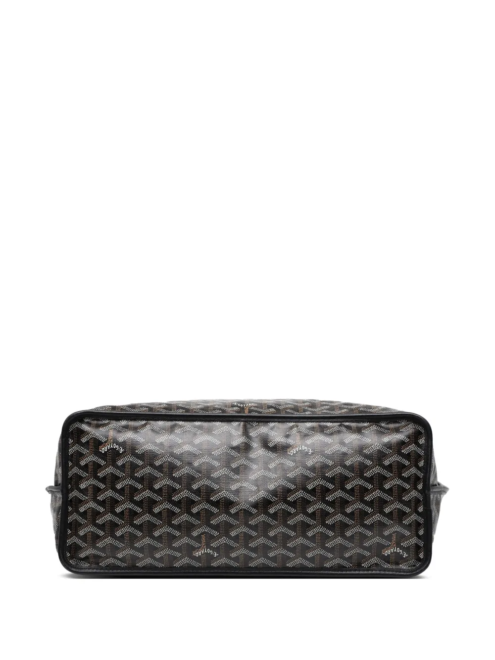 Pre-owned Goyard 2017 Ine Reversible Anjou Pm Tote Bag In Black