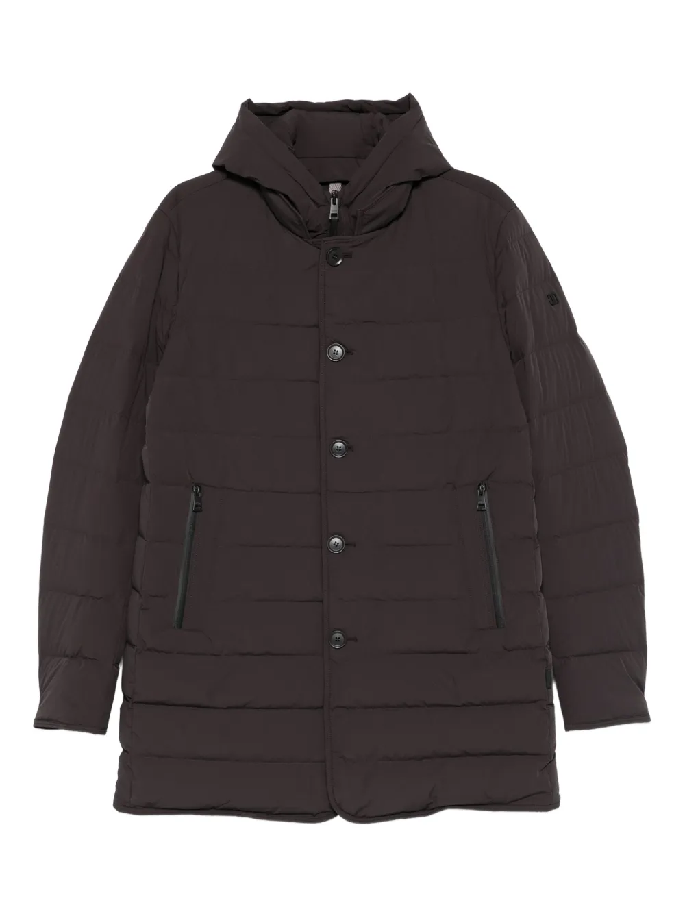 Duno button hooded jacket | marrón | Image 1