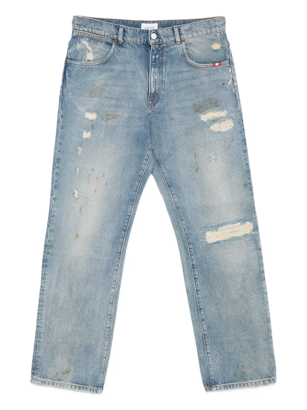 AMISH distressed jeans | Blue | Image 1