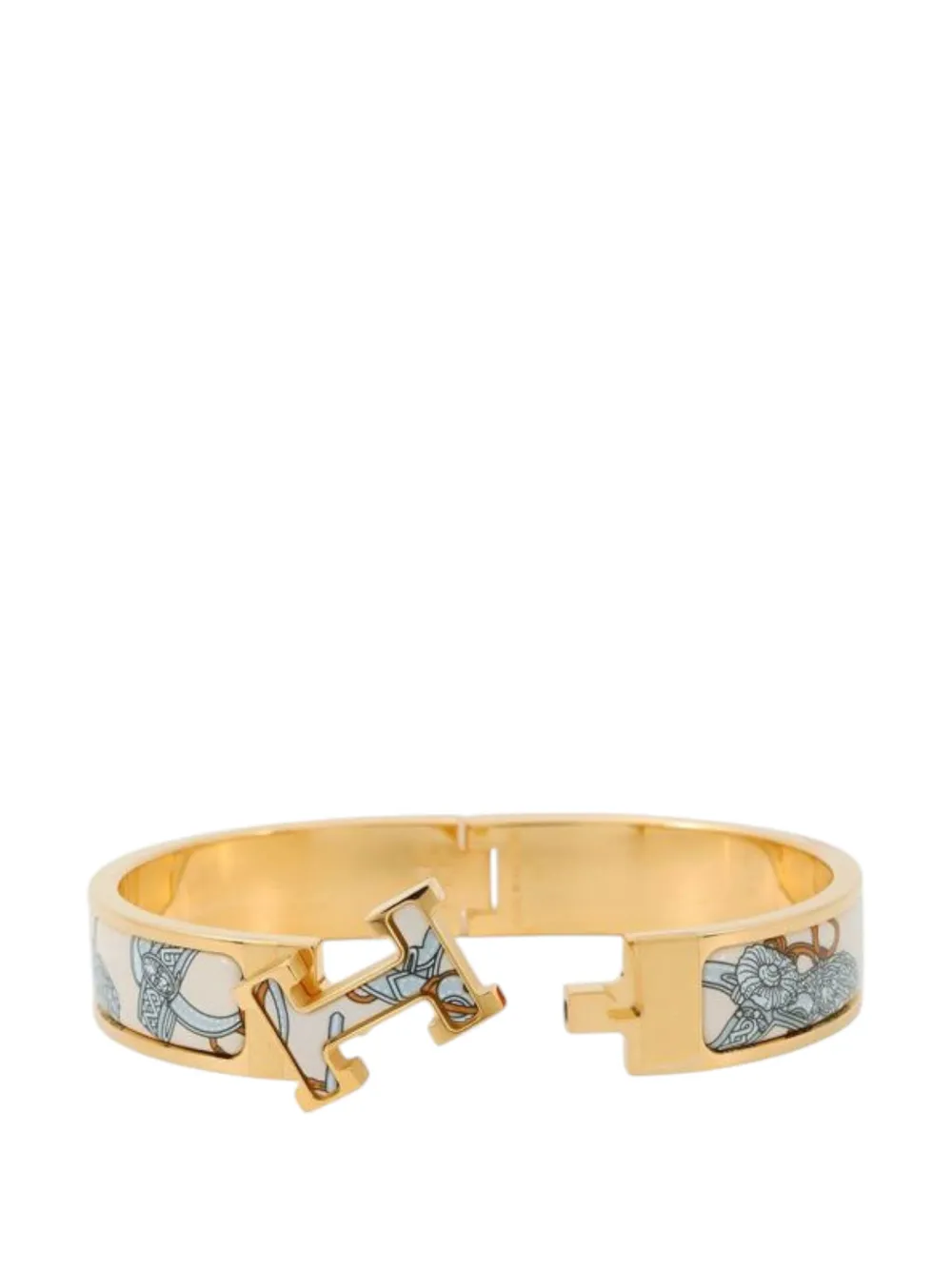 Hermès Pre-Owned pulsera fina Bride de Cour Clic H esmaltada con cierre de clip en H 2000-2025 | Image 2