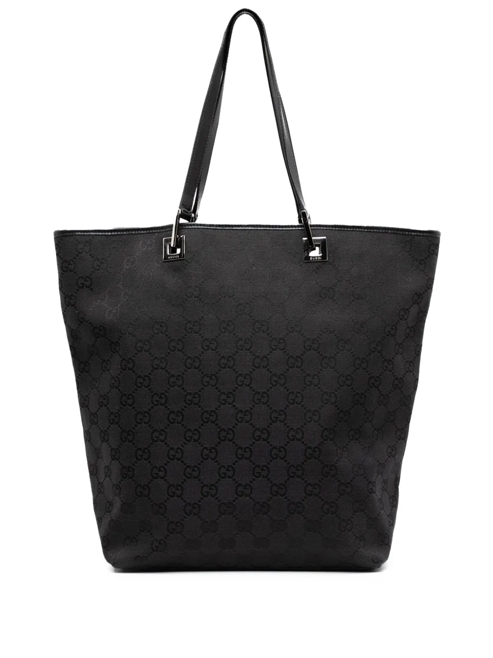 Gucci Pre-Owned tote Web en lona GG 2000-2015 | negro | Image 1