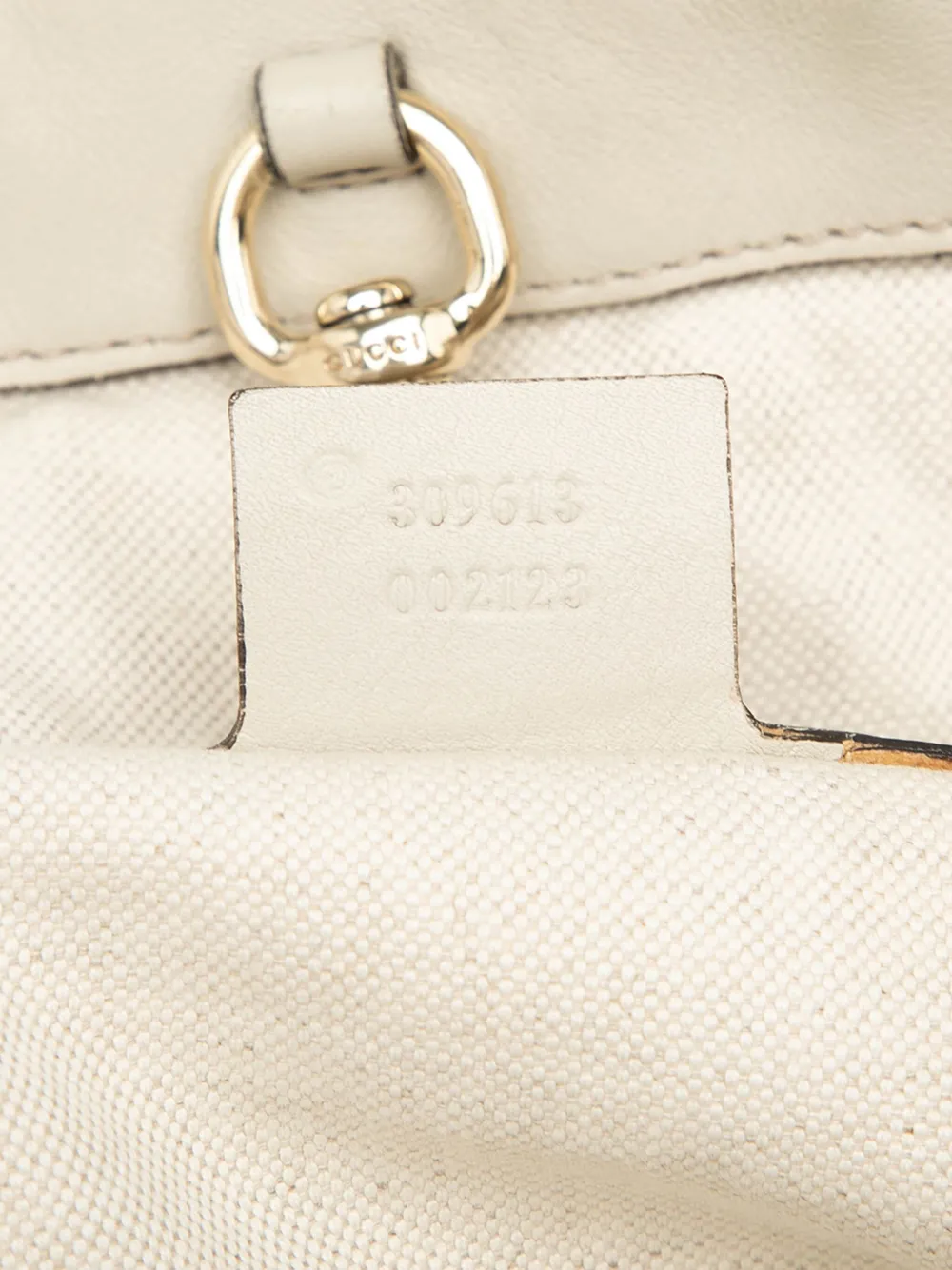 Pre-owned Gucci 2000-2015 Microssima Nice Tote Bag In White