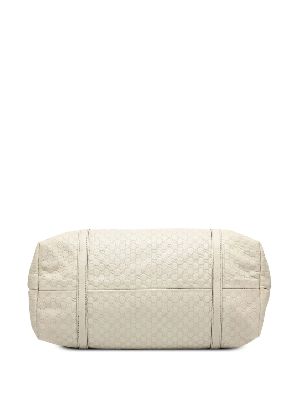 Pre-owned Gucci 2000-2015 Microssima Nice Tote Bag In White