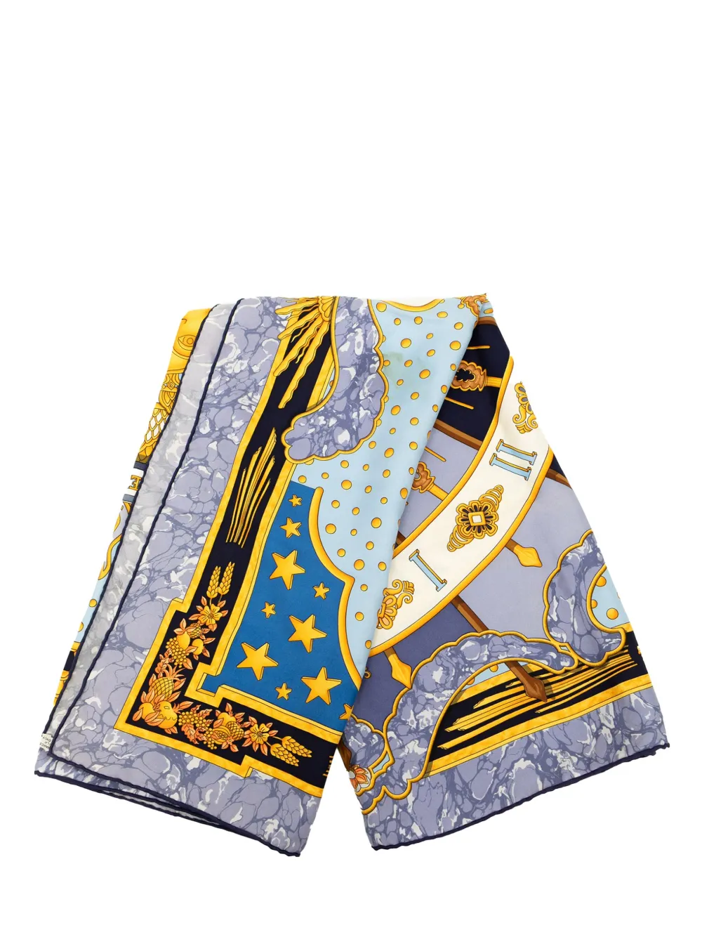 Hermès Pre-Owned foulard Carpe Diem en soie (1986-1998) | violet | Image 1