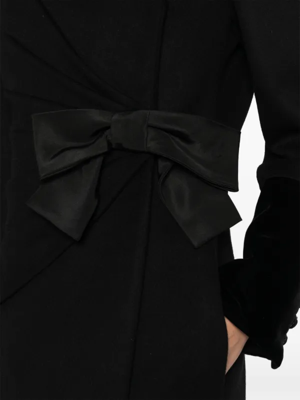 Valentino Garavani リボンディテール コート | ブラック | FARFETCH JP