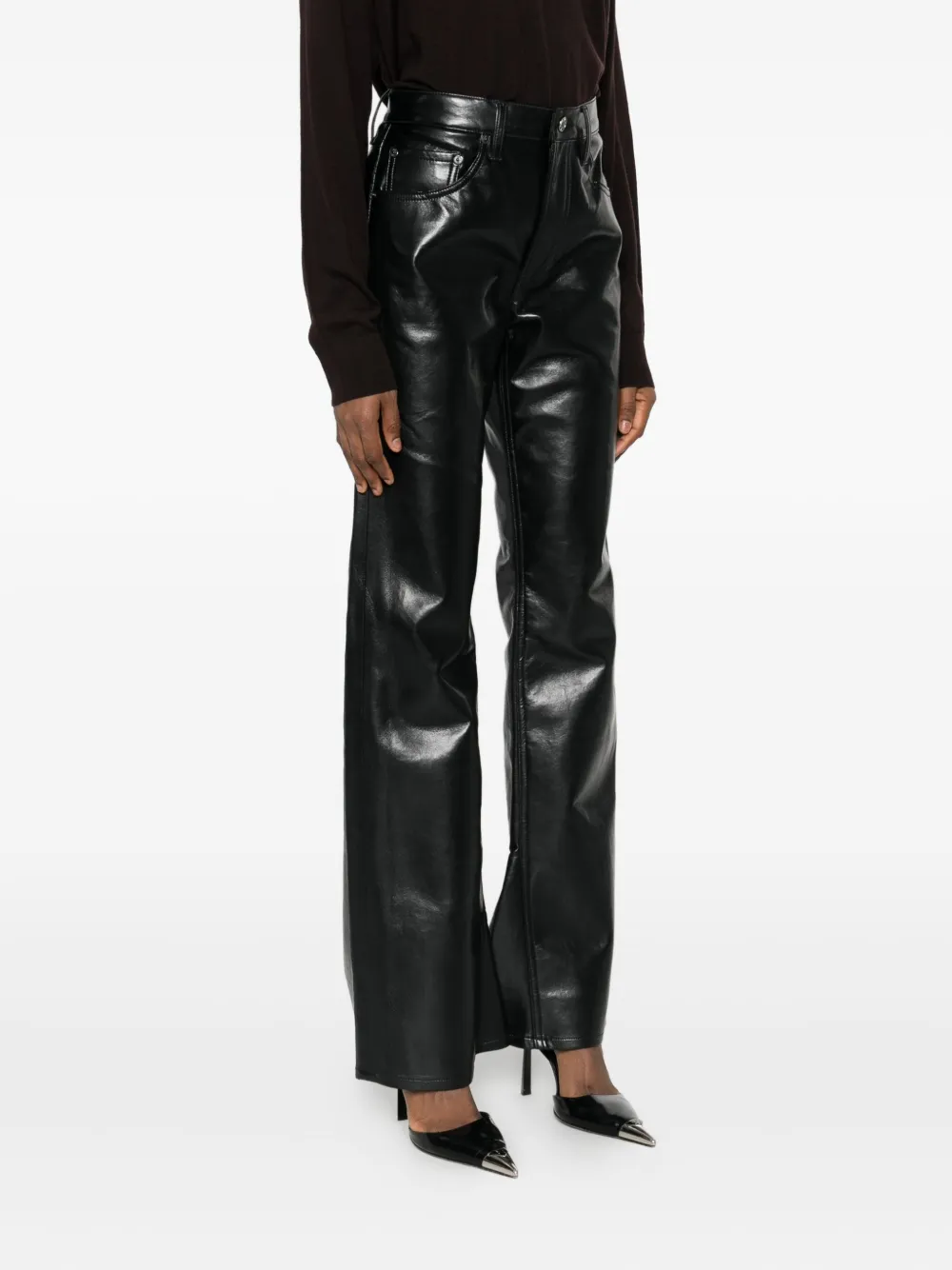 AGOLDE Broek met vijf zakken Zwart