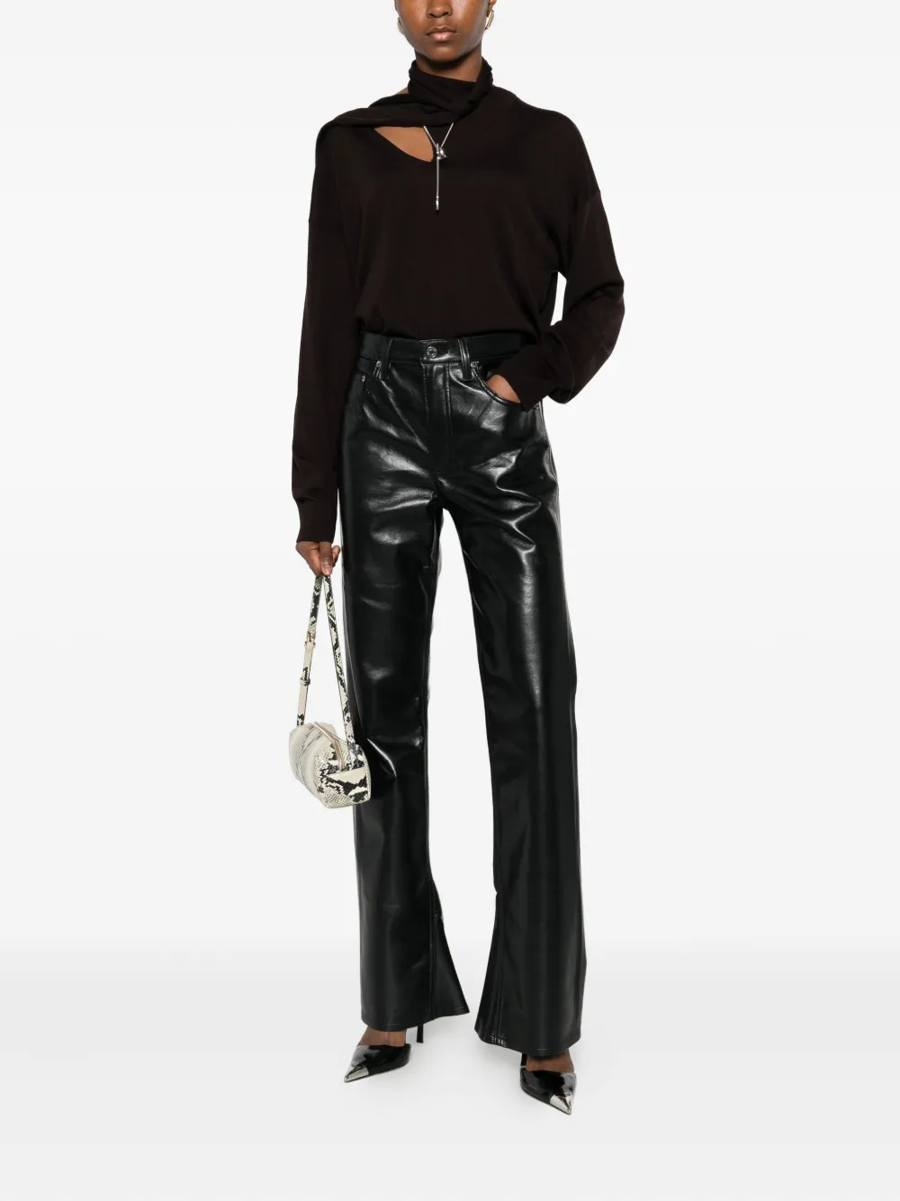AGOLDE five-pocket trousers - Zwart